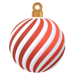 Expositor De Bolas Swirl Rojo / Blanco