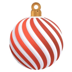 Expositor De Bolas Swirl Rojo / Blanco