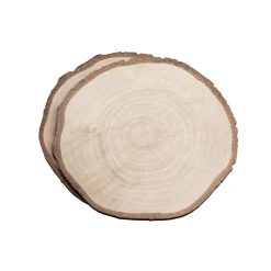 Expositor De Discos De Madera Deco Impreso 23 Cm Ø Juego De 2