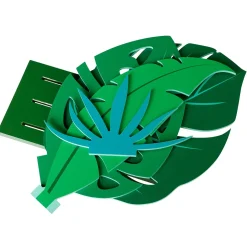 Expositor De Hoja De La Selva De Madera, 57 Cm