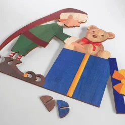 Expositor De Madera Elfo De Navidad 88 X 73 Cm