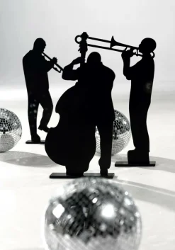 Expositor De Madera "Músico Cubano" 50 Cm