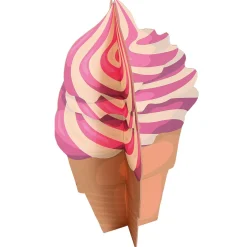 Expositor Decorativo Helado Suave, Altura 75 Cm