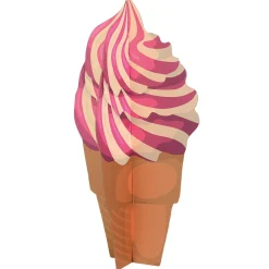Expositor Decorativo Helado Suave, Altura 75 Cm