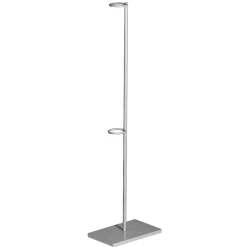 Expositor Metálico Para Flores, Altura 55 Cm, Plata