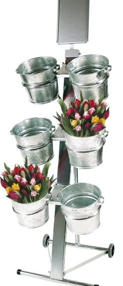 Expositores De Venta Para Flores Cortadas, 6 Cubos