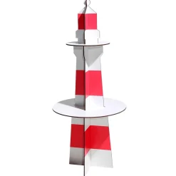Faro Decorativo De Madera, Altura 80 Cm