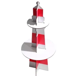 Faro Decorativo De Madera, Altura 80 Cm