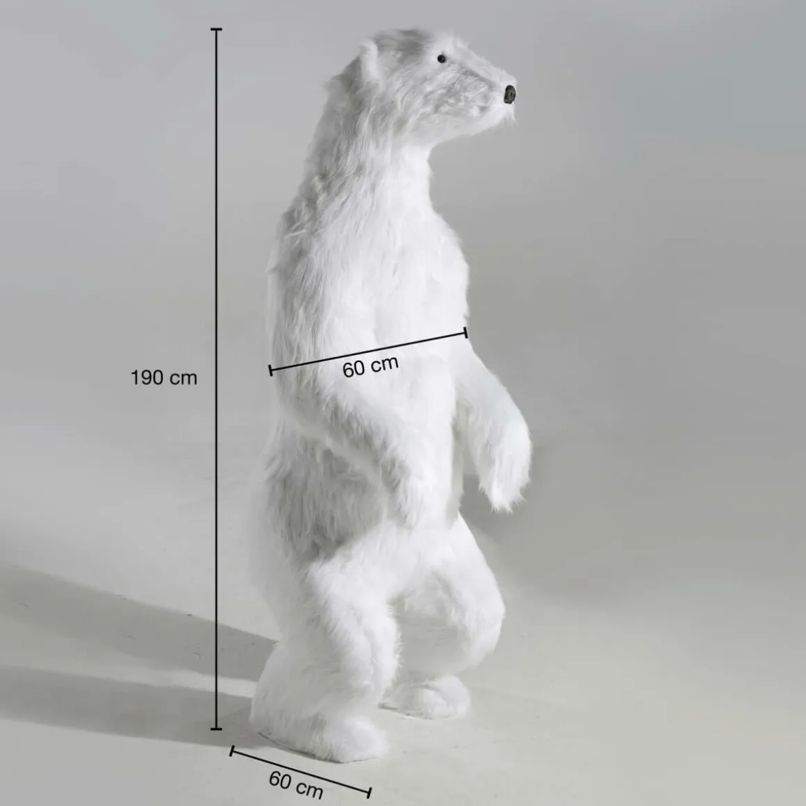 Figura Animal De Tamaño Natural Oso Polar, Altura: 190 Cm
