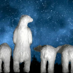 Figura Animal De Tamaño Natural Oso Polar, Altura: 190 Cm