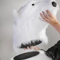 Figura Animal De Tamaño Natural Oso Polar, Altura: 190 Cm