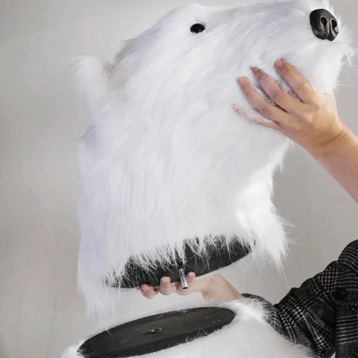 Figura Animal De Tamaño Natural Oso Polar, Altura: 190 Cm