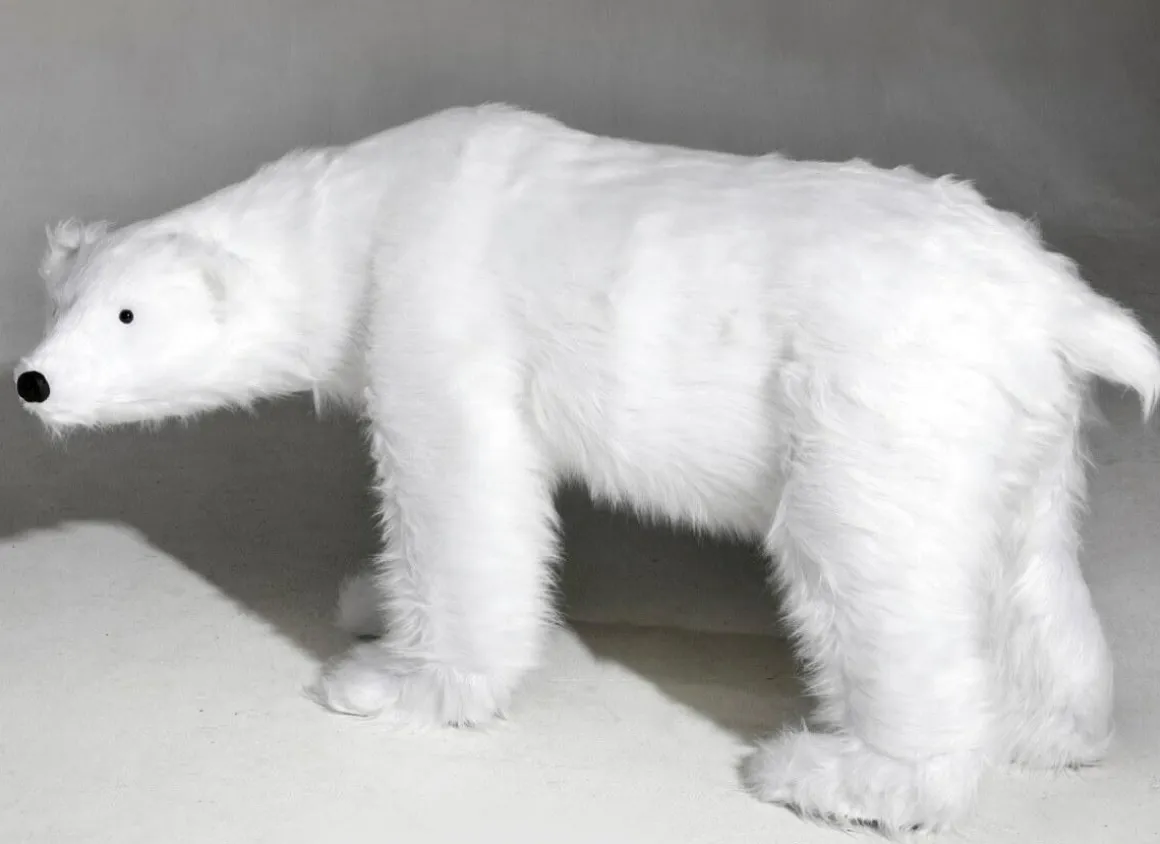 Figura Animal De Tamaño Natural Oso Polar, Altura: 90cm
