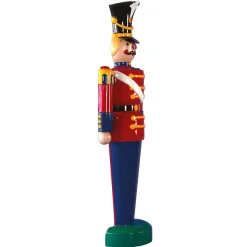 Figura De Soldado 185 Cm, Rojo-azul, Semiplástico