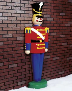 Figura De Soldado 185 Cm, Rojo-azul, Semiplástico