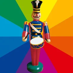 Figura De Soldado Con Tambor, 185 Cm