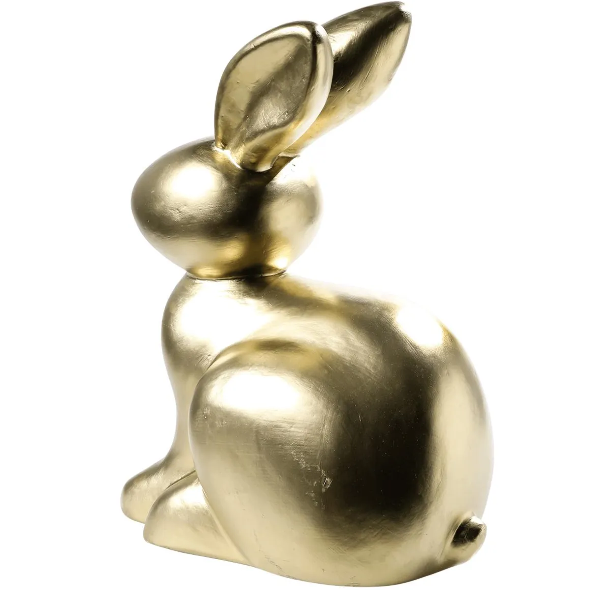 Figura Decorativa Conejo De Pascua Dorado, 50 Cm