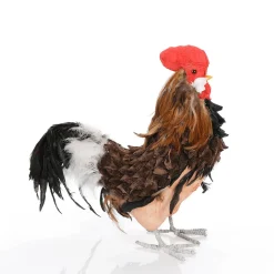 Figura Decorativa De Gallo 50 Cm Marrón