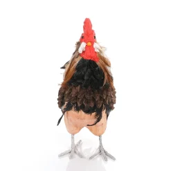 Figura Decorativa De Gallo 50 Cm Marrón