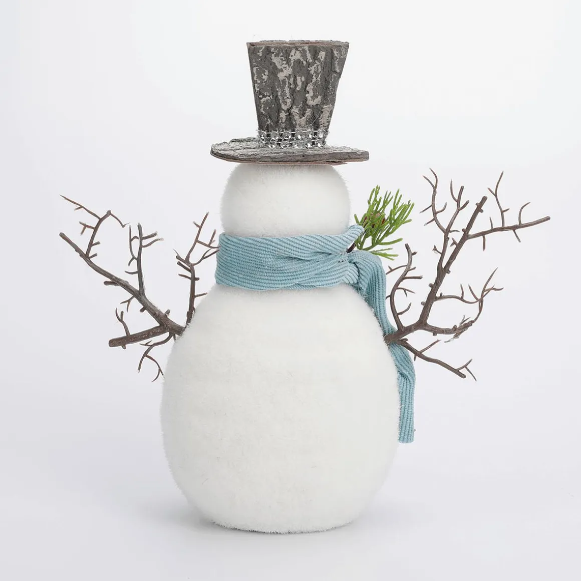 Figura Decorativa Muñeco De Nieve 22 Cm