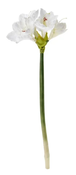 Flor Artificial Amaryllis Blanco, 60 Cm