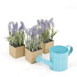 Flor Artificial De Lavanda En Maceta De Papel 20 Cm