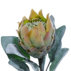 Flor Artificial Protea Verde, 72 Cm