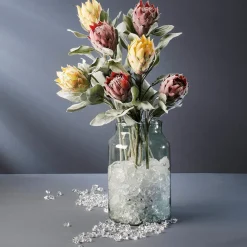 Flor Artificial Protea Verde, 72 Cm
