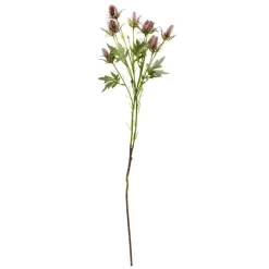 Flor Artificial Rama De Cardo Púrpura, 68 Cm De Largo