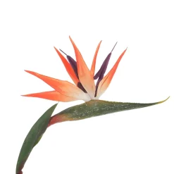 Flor Artificial Strelizias Ave Del Paraíso 14 X 84 Cm Naranja