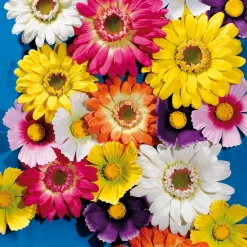 Flor De Gerbera Gigante Artificial, Marillo