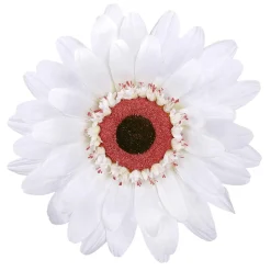 Flor De Gerbera Gigante Artificial, Blanco
