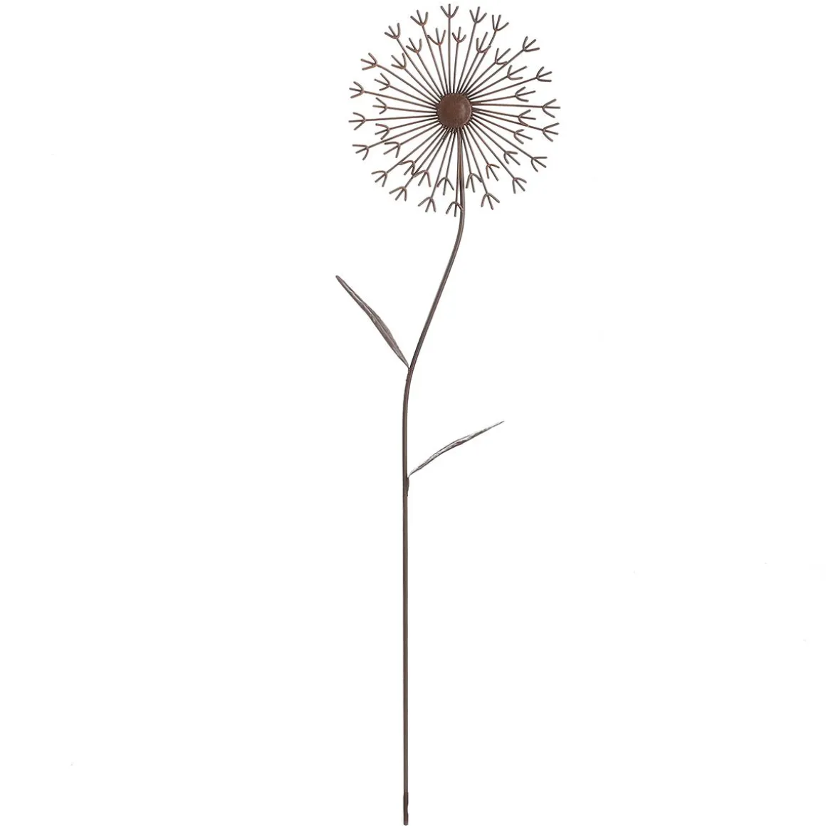 Flor De Metal Decorativa Plug Marrón 50 Cm