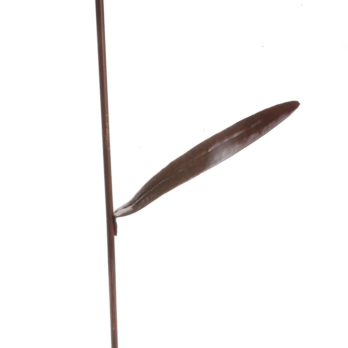 Flor De Metal Decorativa Plug Marrón 50 Cm