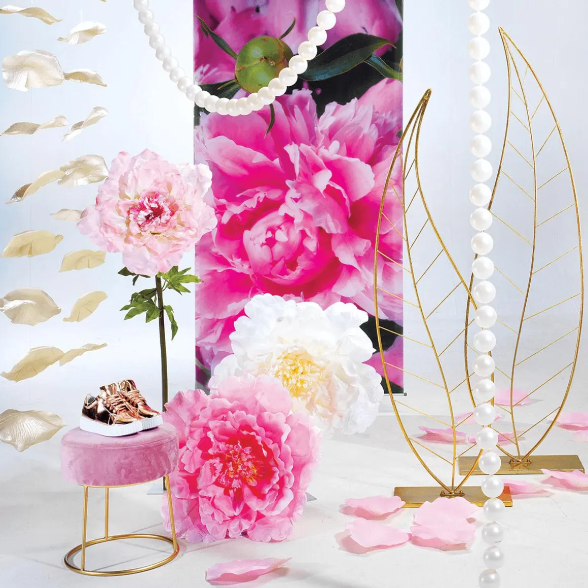 Flor De Peonía XL 65 Cm Ø, Rosa