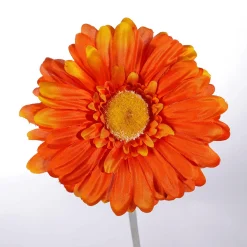 Flores Artificiales Gerbera Naranja 2 Piezas