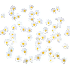 Flores De Margaritas Decorativas, 72 Piezas