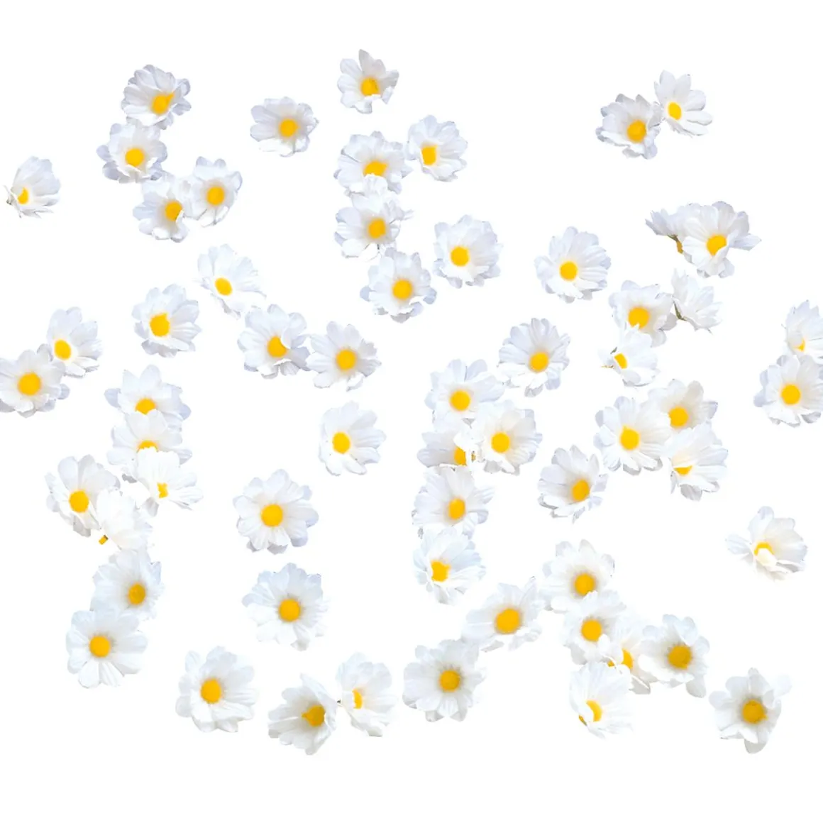 Flores De Margaritas Decorativas, 72 Piezas