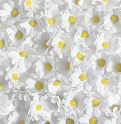 Flores De Margaritas Decorativas, 72 Piezas