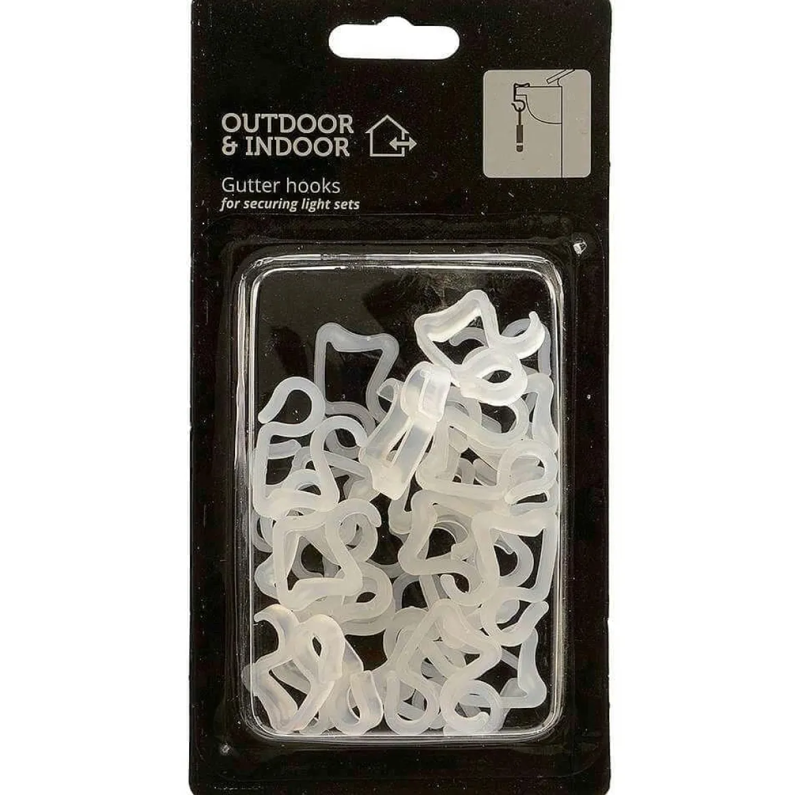 Gancho De Canaletas Para Cadenas De Luces, 24 Piezas