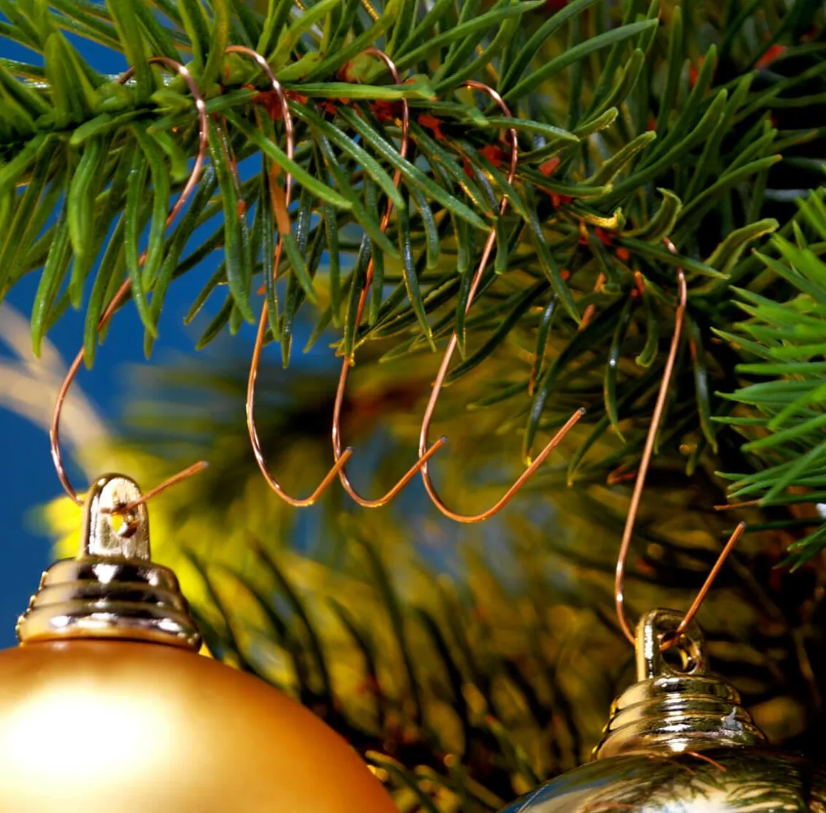 Ganchos Para Bolas De Navidad Cobre, 100 Piezas