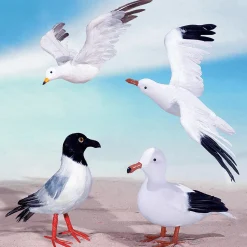 Gaviota Decorativa De Pie, Altura: 28 Cm