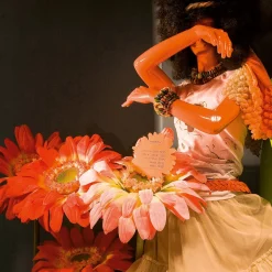 Gerbera Gigante Artificial Rosa, 120 Cm