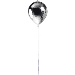 Globo De Plástico Metálico Plata Ø 28 Cm