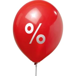 Globo "Porcentaje", 75/85 Cm