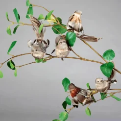 Gorriones Decorativos, 17 Cm, 6 Piezas
