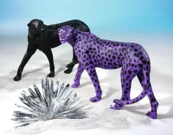 Guepardo Morado 110 Cm De Largo Con Manchas Negras