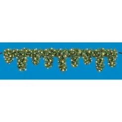 Guirnalda De Abeto Con Carámbanos LED Para Exteriores, Longitud 270 Cm
