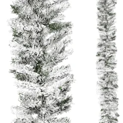 Guirnalda De Abeto Con Copos, 270 Cm, Ø 30 Cm