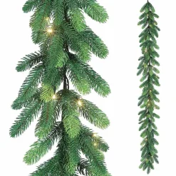 Guirnalda De Abeto PE Artificial Con LED, Longitud 270 Cm
